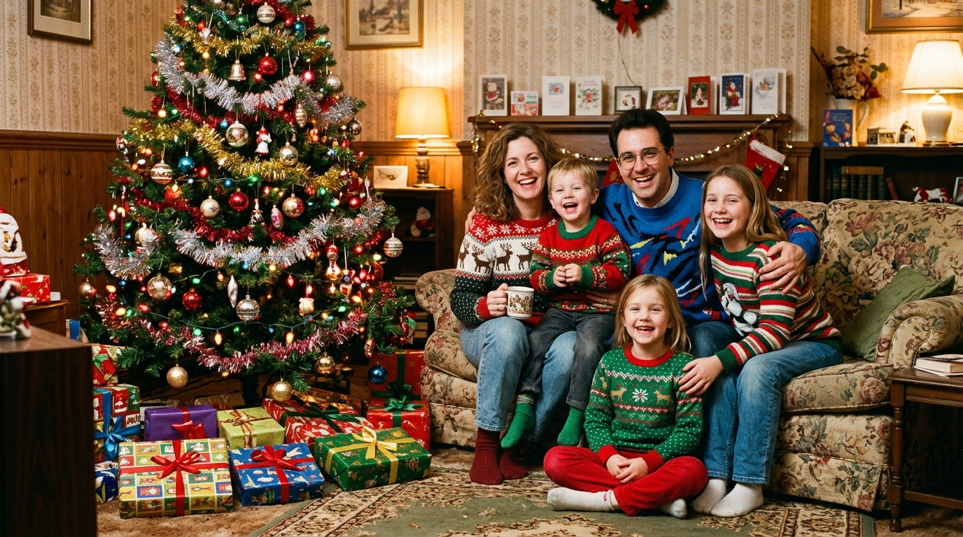 Familia en Navidad 90´s CMA